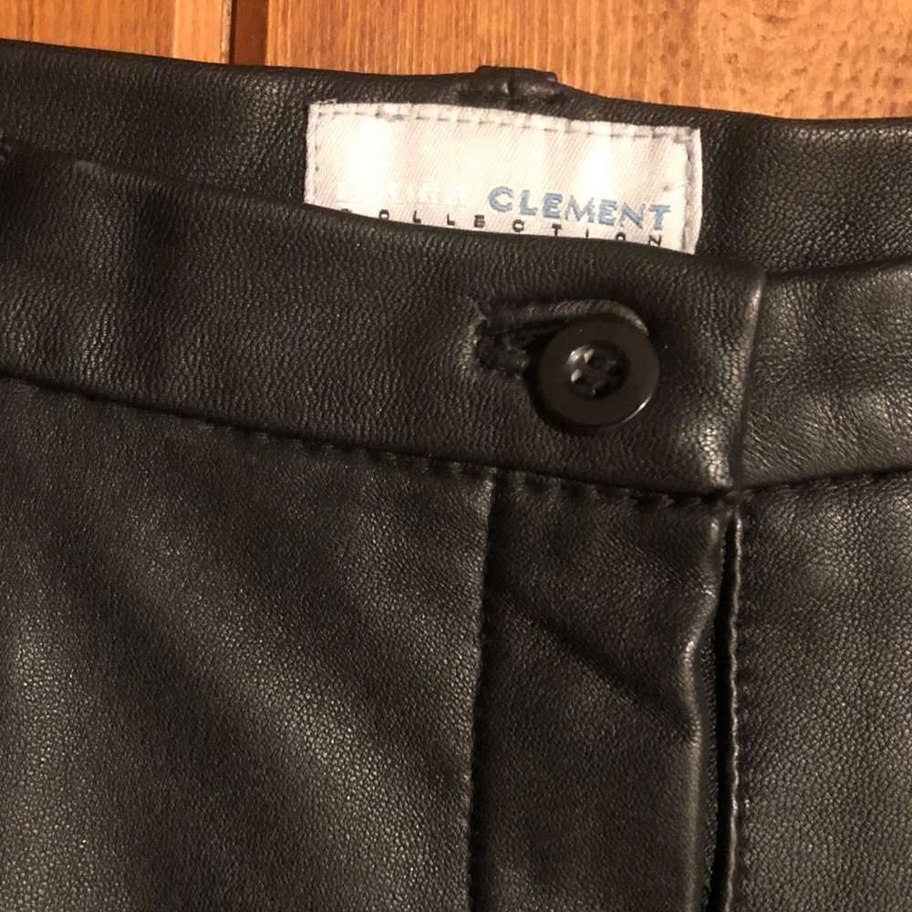Black leather softest almost new Pants
